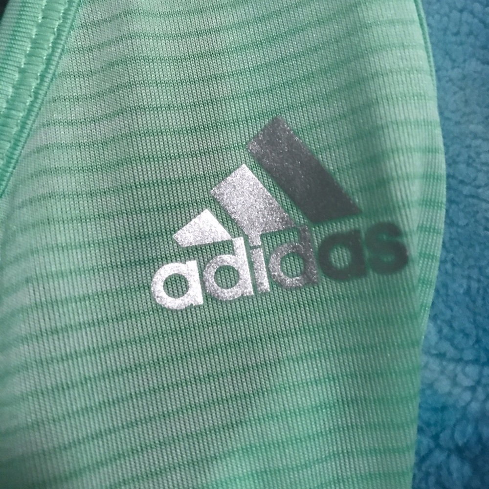 Light green adidas tank top